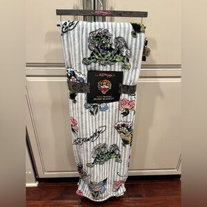 Ed Hardy Twin Plush Blanket